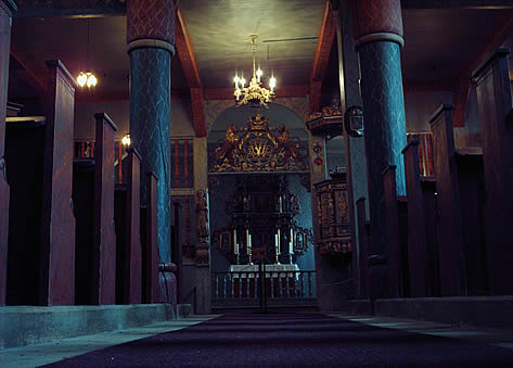 Altar end of Ringebu church.